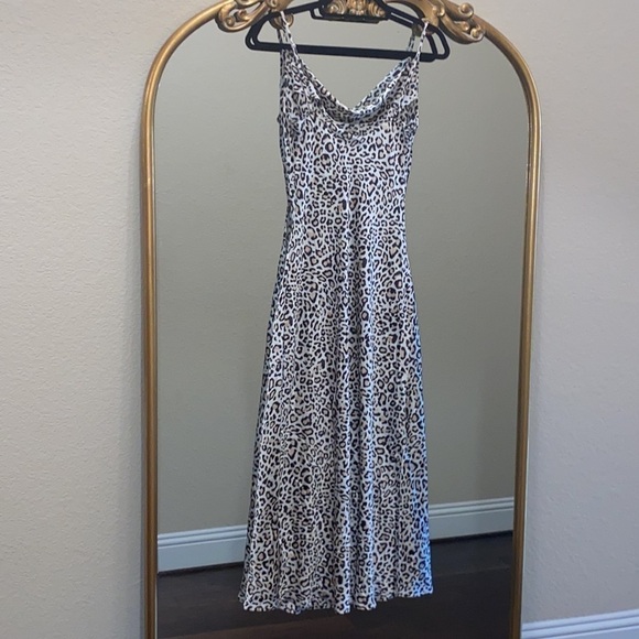 Guess Akilina Midi Slip Dress Animal Print Size S - Picture 8 of 11